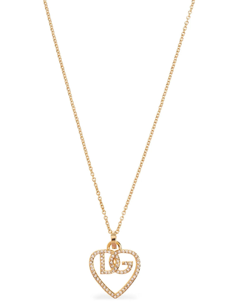 Dolce & Gabbana Dolce & Gabbana Strass Logo Necklace