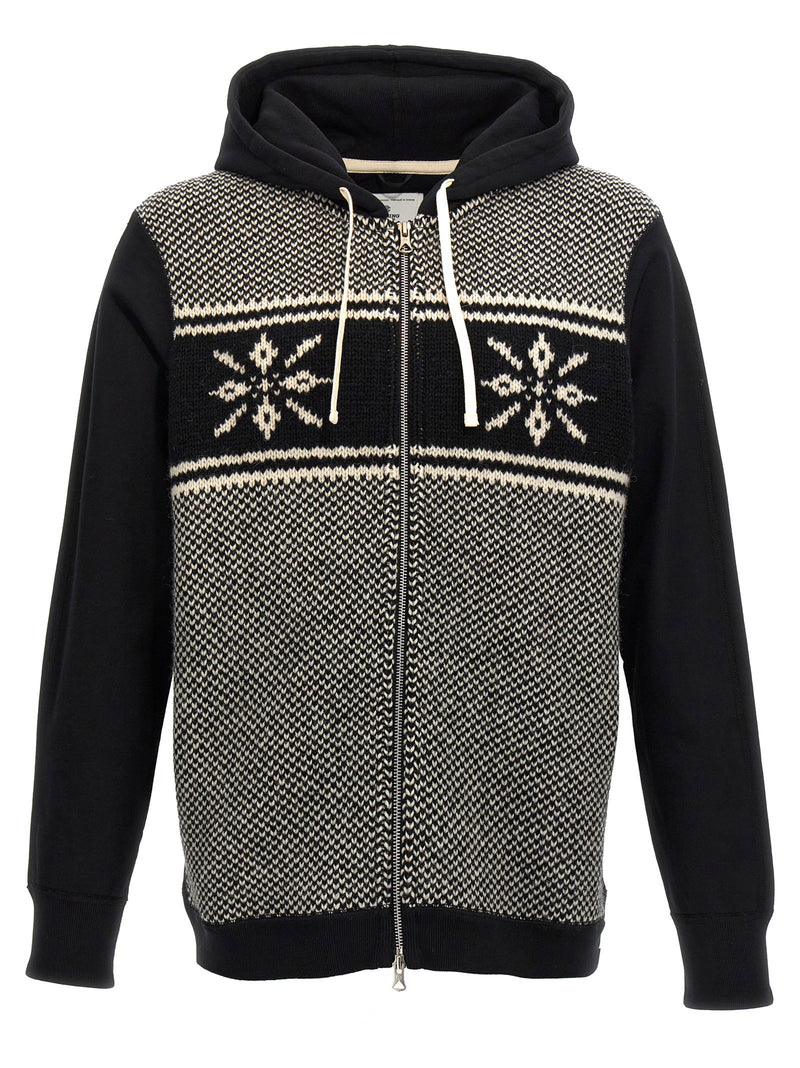 Junya Watanabe Junya Watanabe Jacquard Insert Hoodie