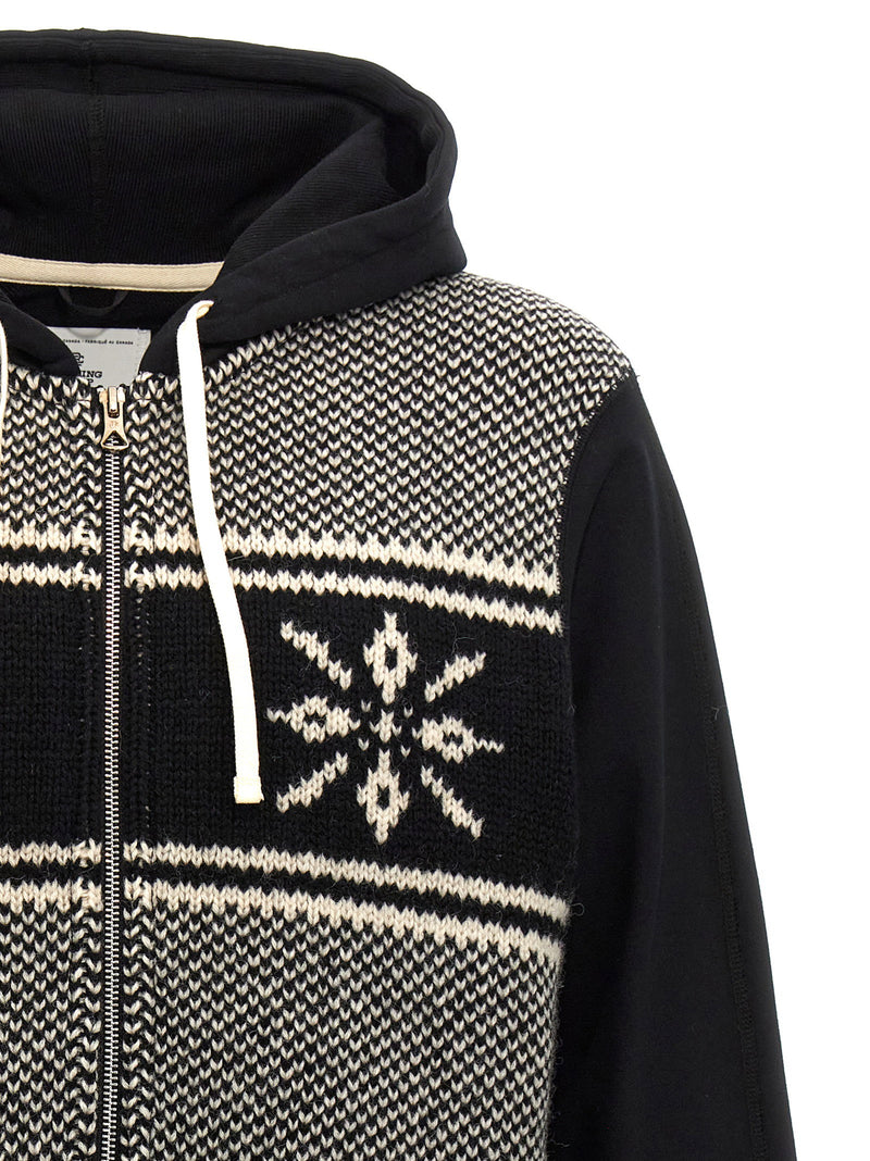 Junya Watanabe Junya Watanabe Jacquard Insert Hoodie