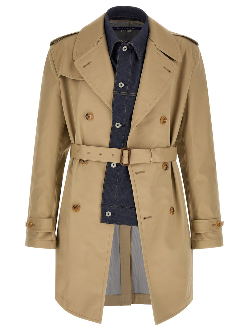 Junya Watanabe Junya Watanabe Denim Insert Trench Coat
