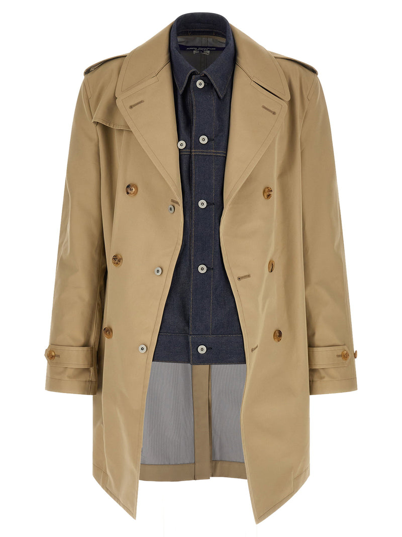 Junya Watanabe Junya Watanabe Denim Insert Trench Coat