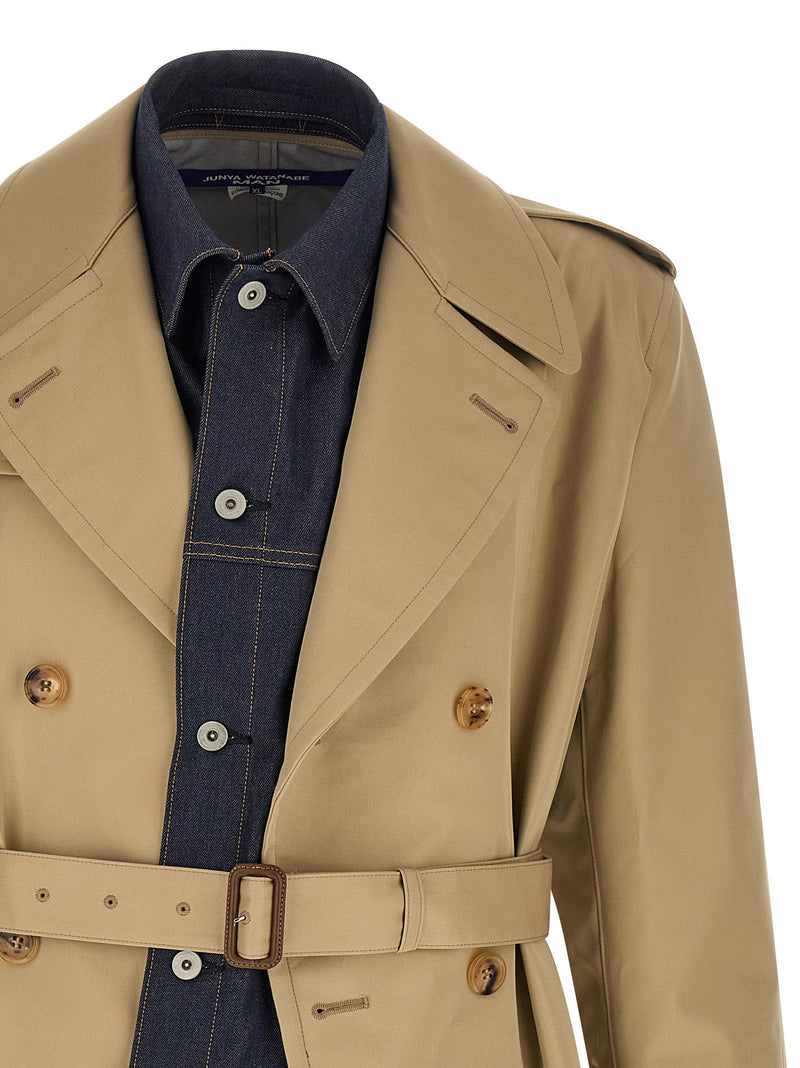 Junya Watanabe Junya Watanabe Denim Insert Trench Coat