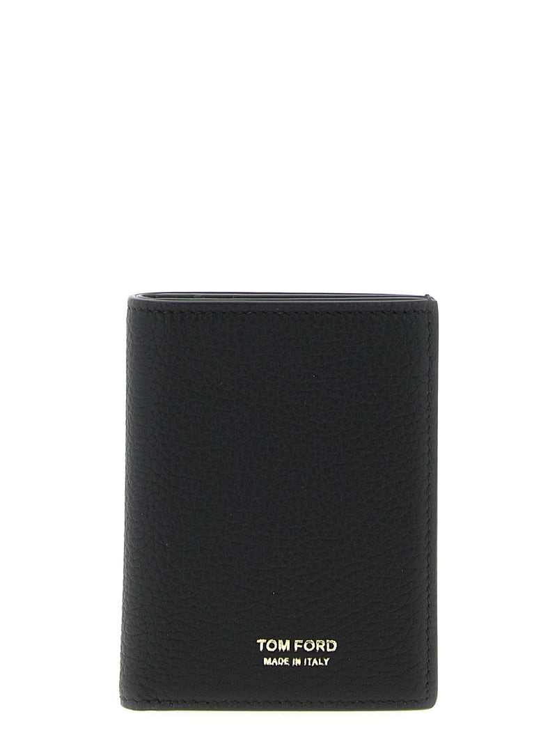 Tom Ford Foldable Card Holder - Gold Logo Print | Urbalenti | Urbalenti™... | Urbalenti™ NYC