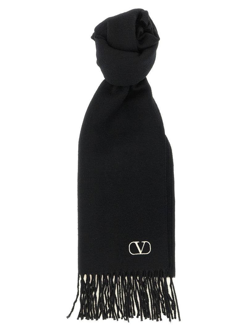 Valentino Garavani Cashmere Scarf Valentino Garavani With Fringes