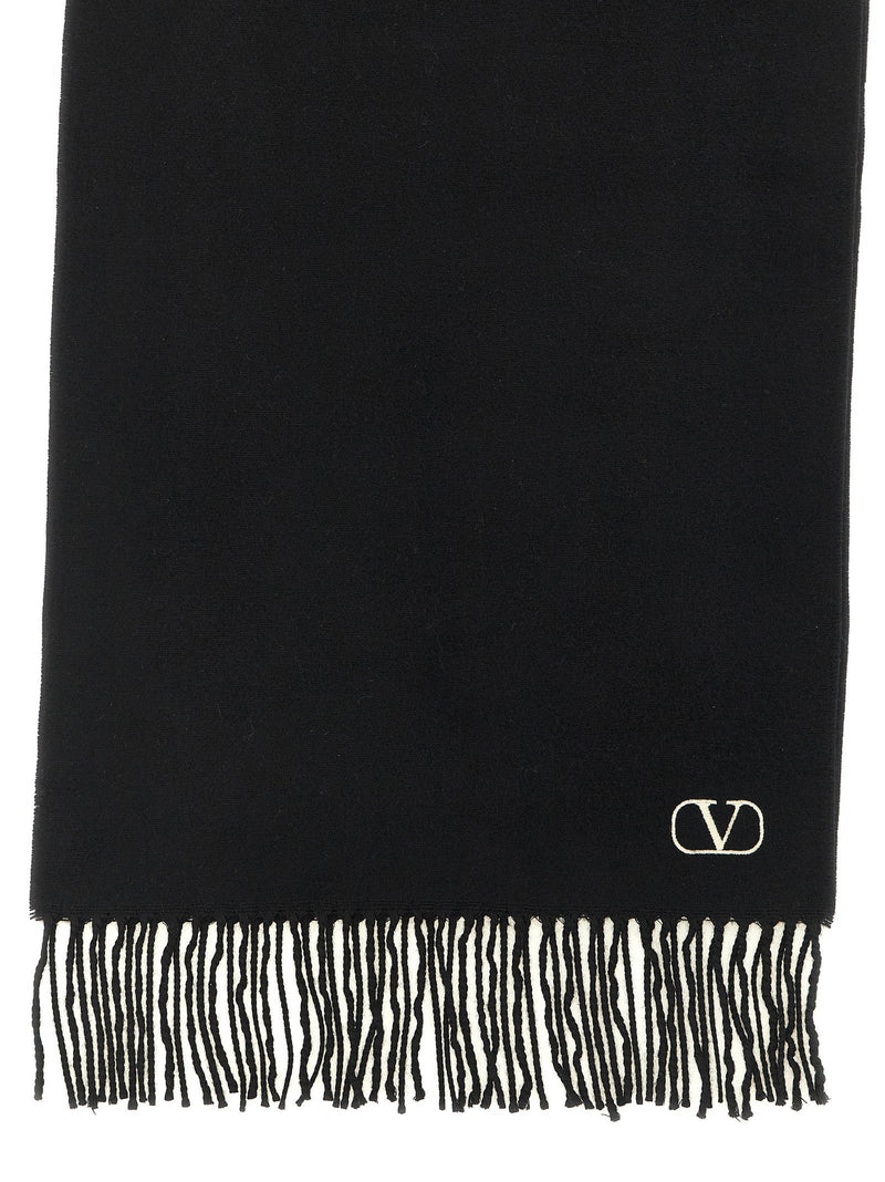 Valentino Garavani Cashmere Scarf Valentino Garavani With Fringes