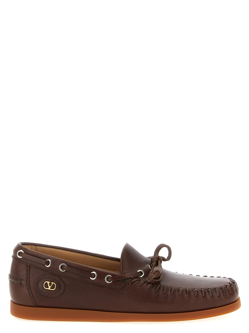 Valentino Garavani Palm Avenue Boat Shoe - Leather - Style 0K85PNJZWX |... | Urbalenti™ NYC