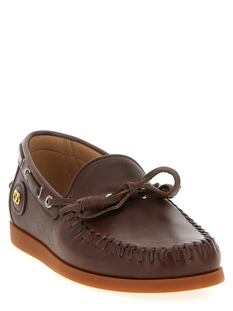 Valentino Garavani Palm Avenue Boat Shoe - Leather - Style 0K85PNJZWX |... | Urbalenti™ NYC