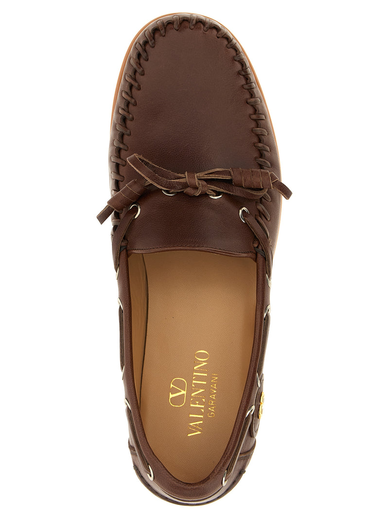 Valentino Garavani Palm Avenue Boat Shoe - Leather - Style 0K85PNJZWX |... | Urbalenti™ NYC
