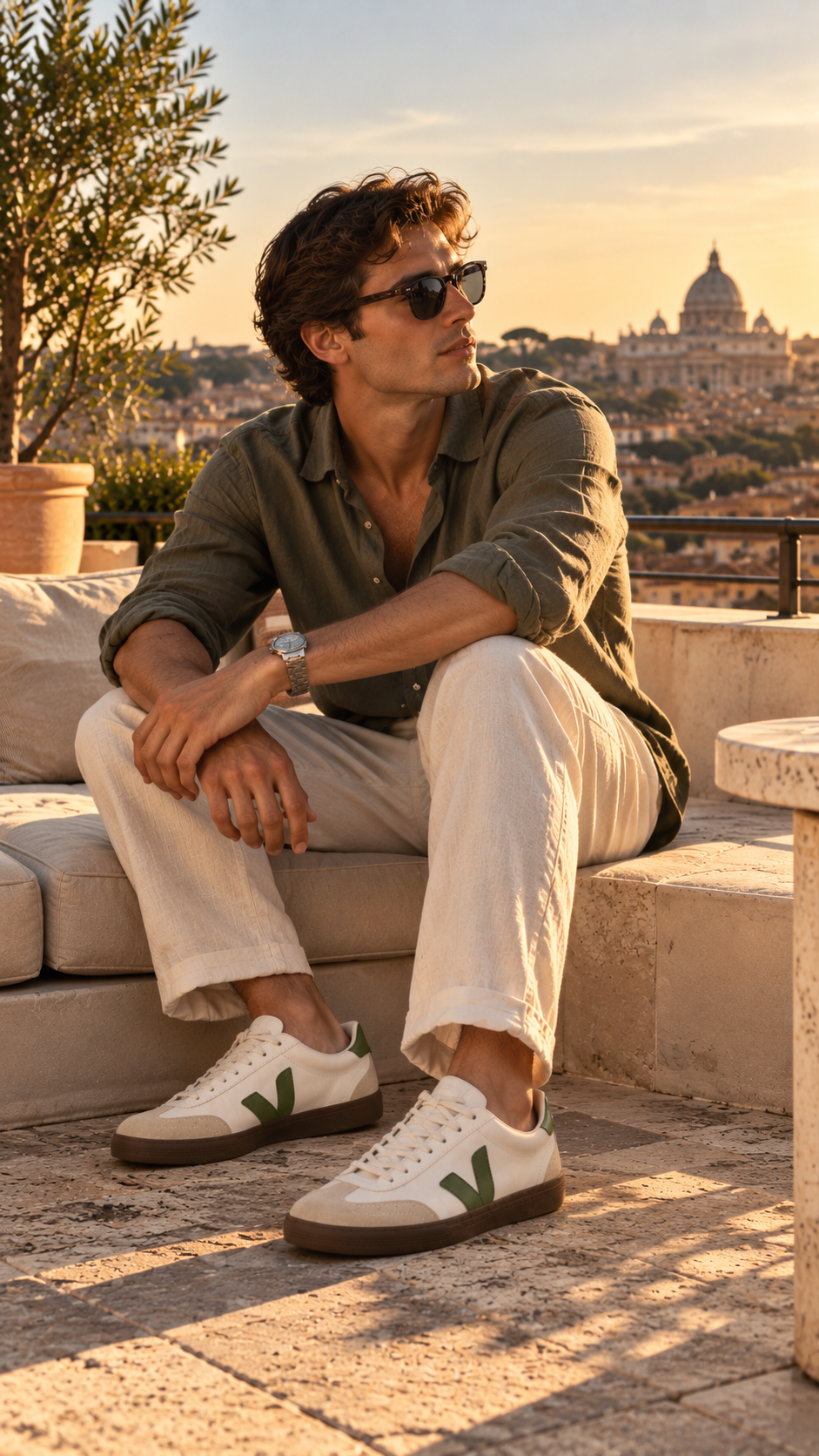 Showcase of Men's Designer Sneakers featuring stylish arrangements of premium sneakers on display. Curated collection highlighting authenticity from top brands for modern style and comfort.